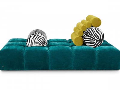 Wohnzimmer einrichten mit Bretz Sofa Ed V RA L 109
